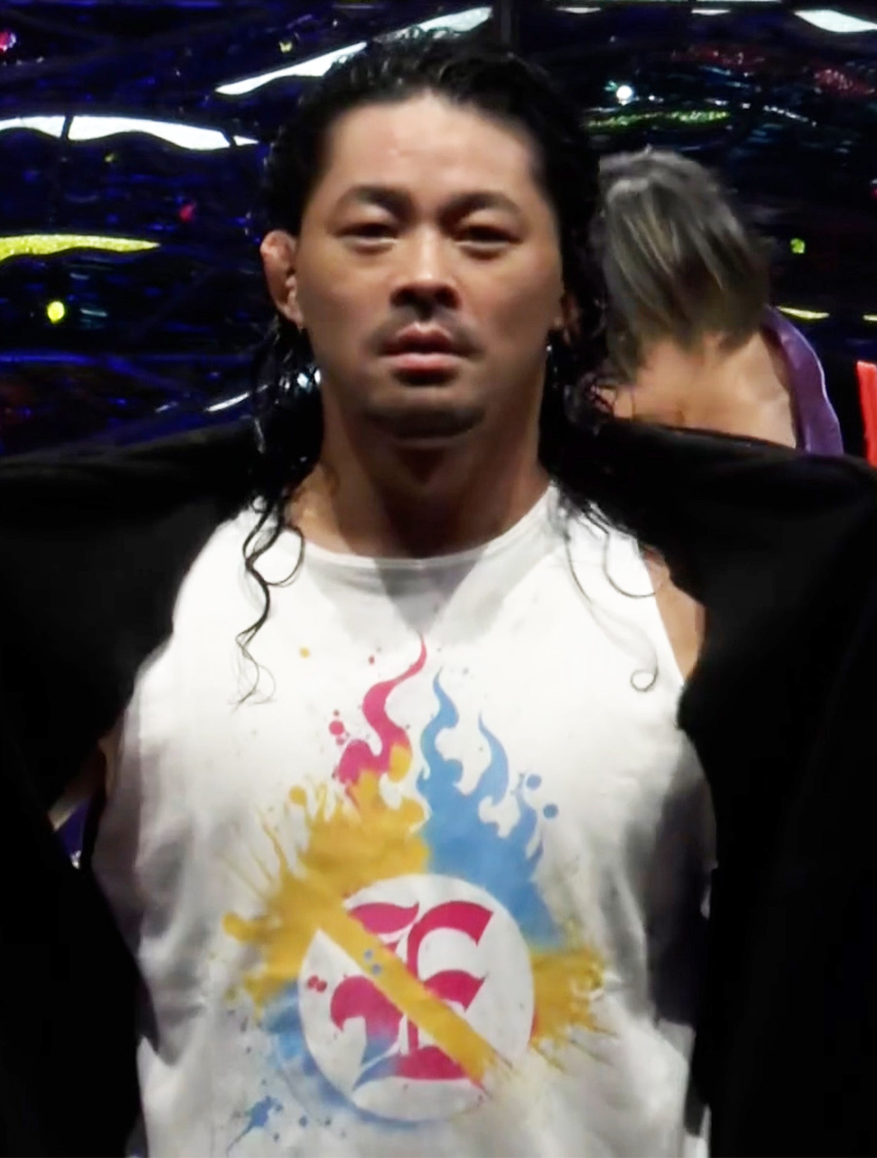 Eita「E」ペイントTシャツ (ホワイトver)