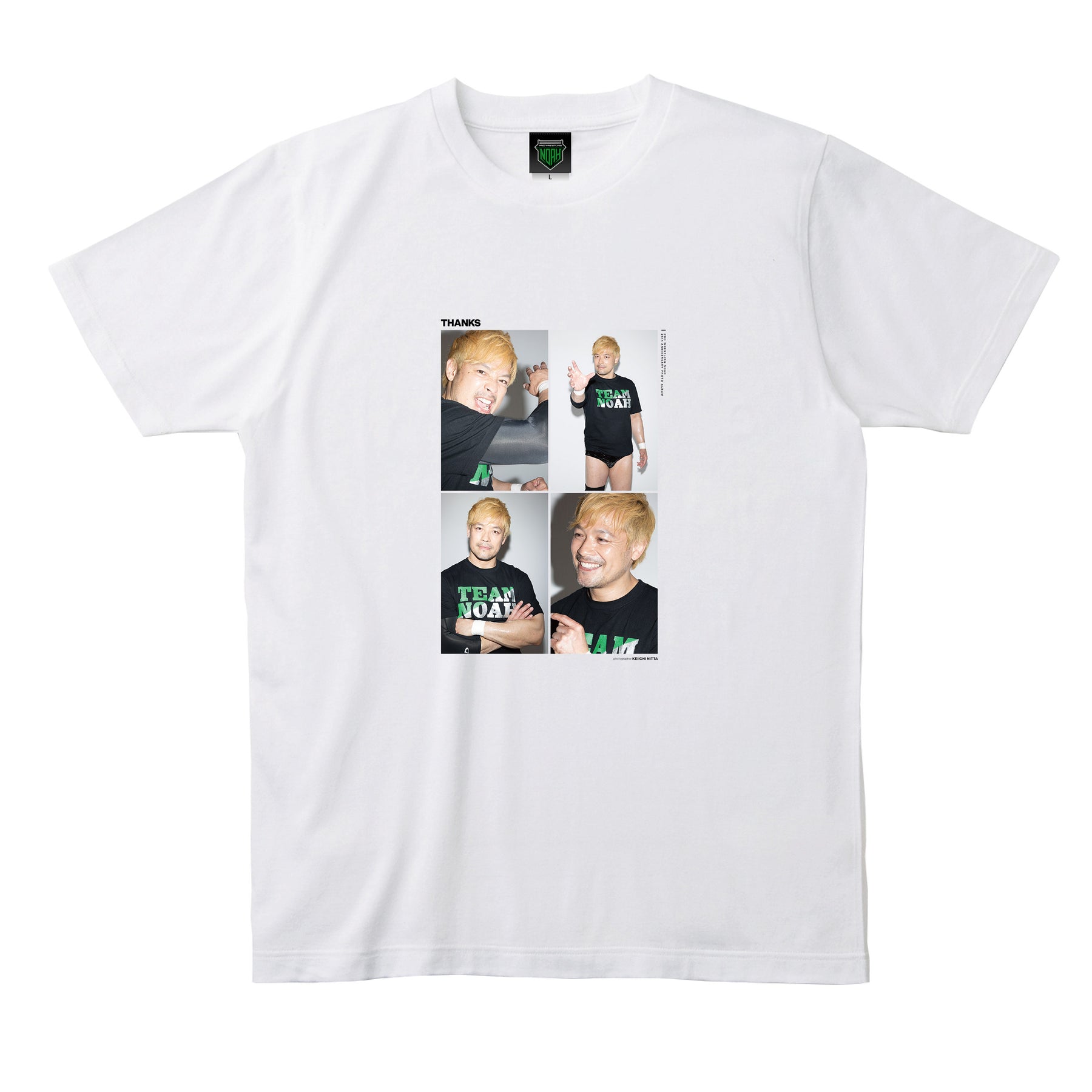 【受注商品】「THANKS」潮崎豪 フォトTシャツ