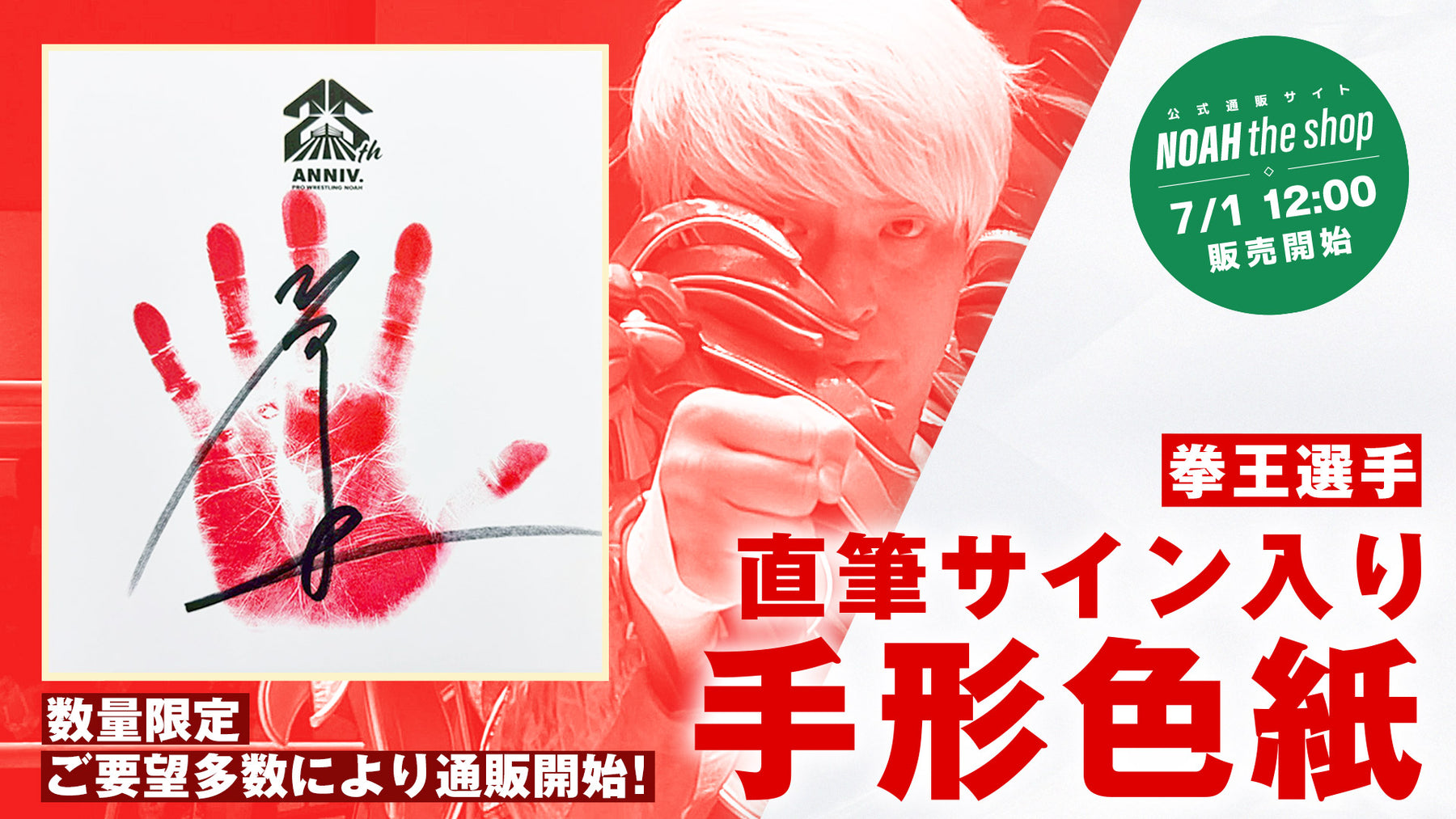 【数量限定】選手直筆サイン入り手形色紙