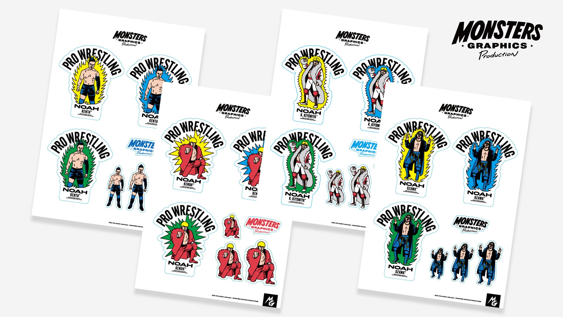 MONSTERS GRAPHICS ポップイラストステッカー