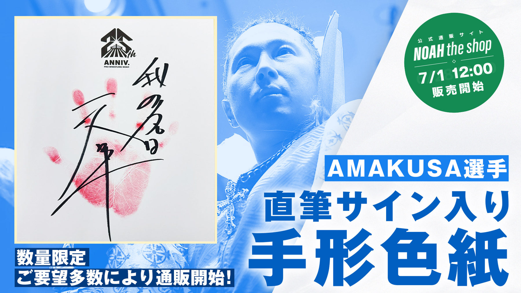 【数量限定】選手直筆サイン入り手形色紙