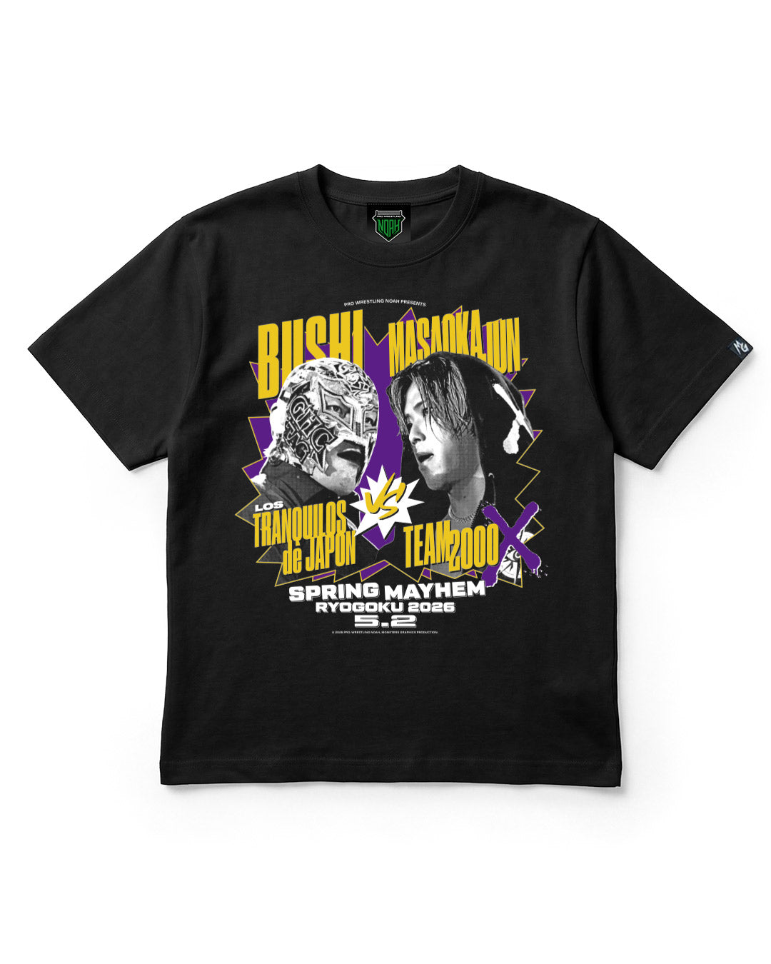 BUSHI vs 政岡純ビジュアルTシャツ（MONSTERS GRAPHICS）