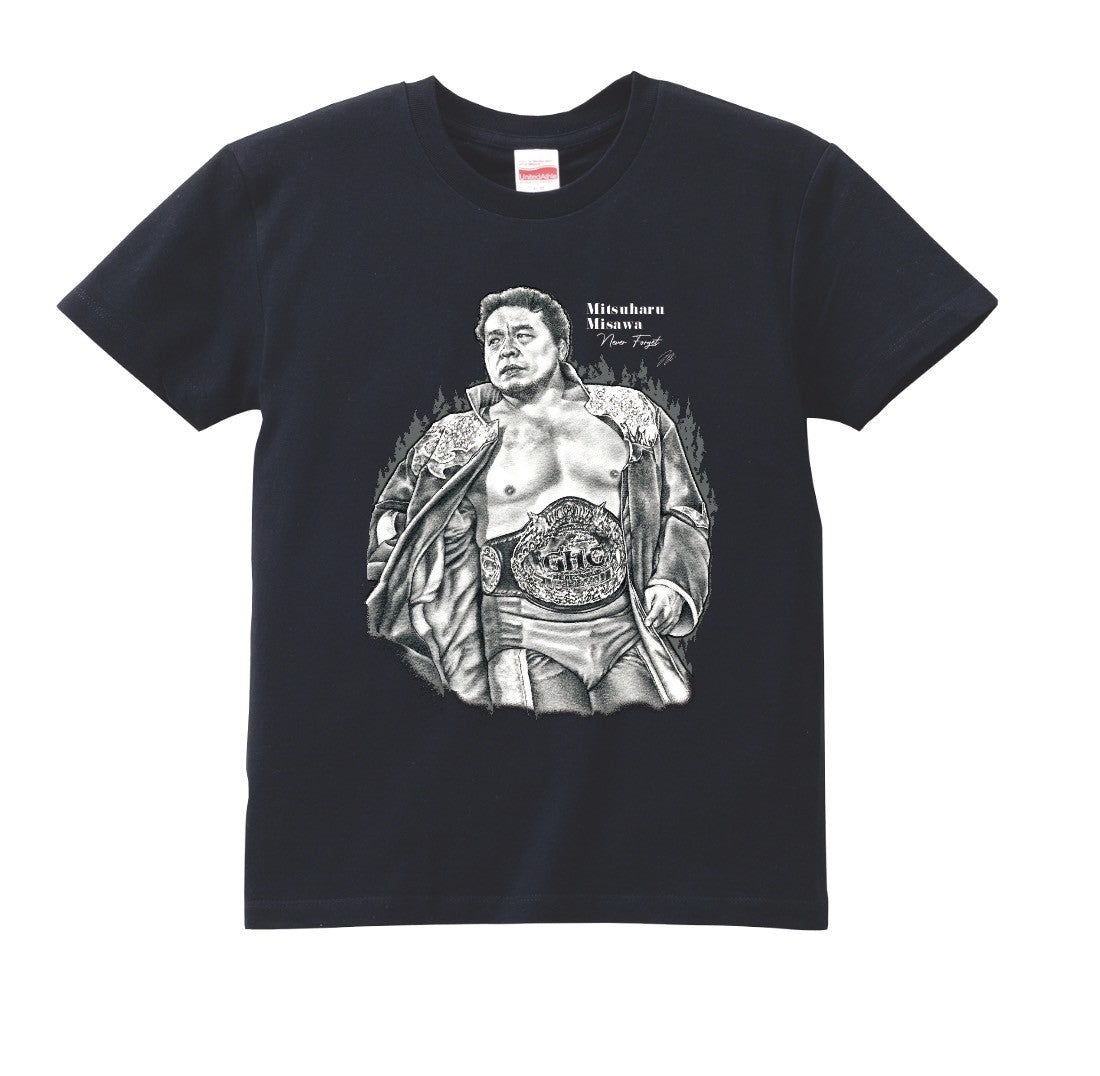 三沢光晴メモリアル2025 光宗薫 描き下ろしイラストTシャツ