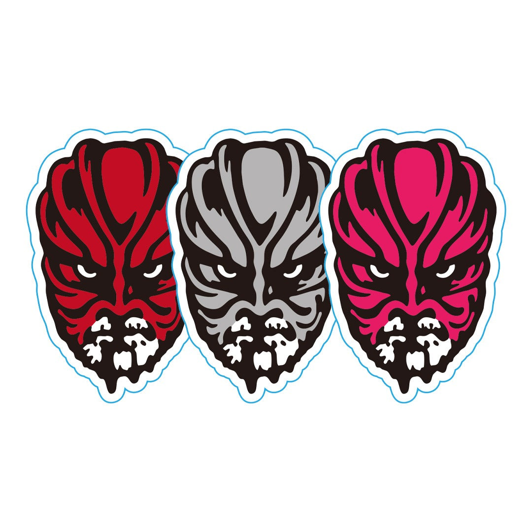 MONSTERS GRAPHICS ステッカーセット(武藤敬司/赤ペイント/赤ムタ)