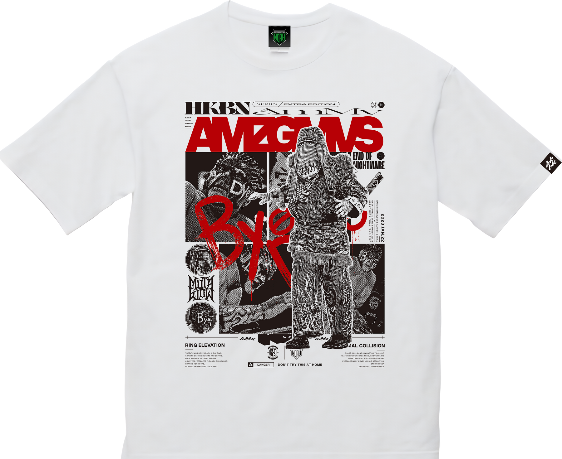 HAKOBUNE SERIES AMAZING MOVES TEE グレート・ムタ