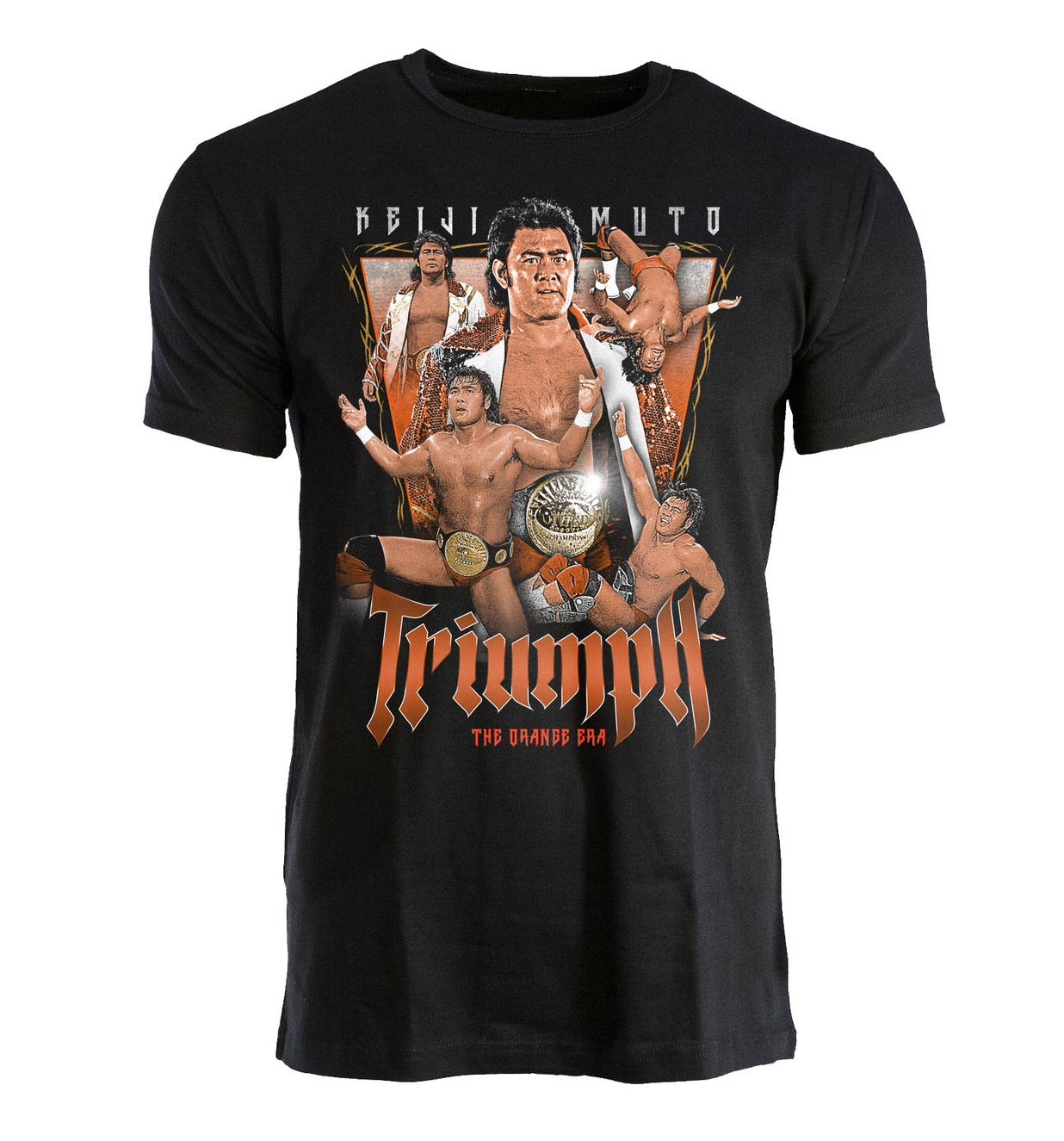 武藤敬司「TRIUMPH」ORANGE ERA Tシャツ