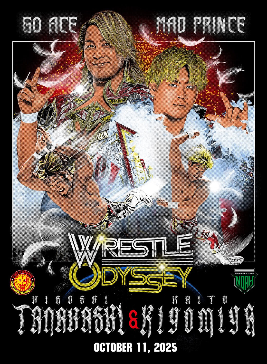 棚橋弘至&清宮海斗 タッグ記念ビジュアルTシャツ
