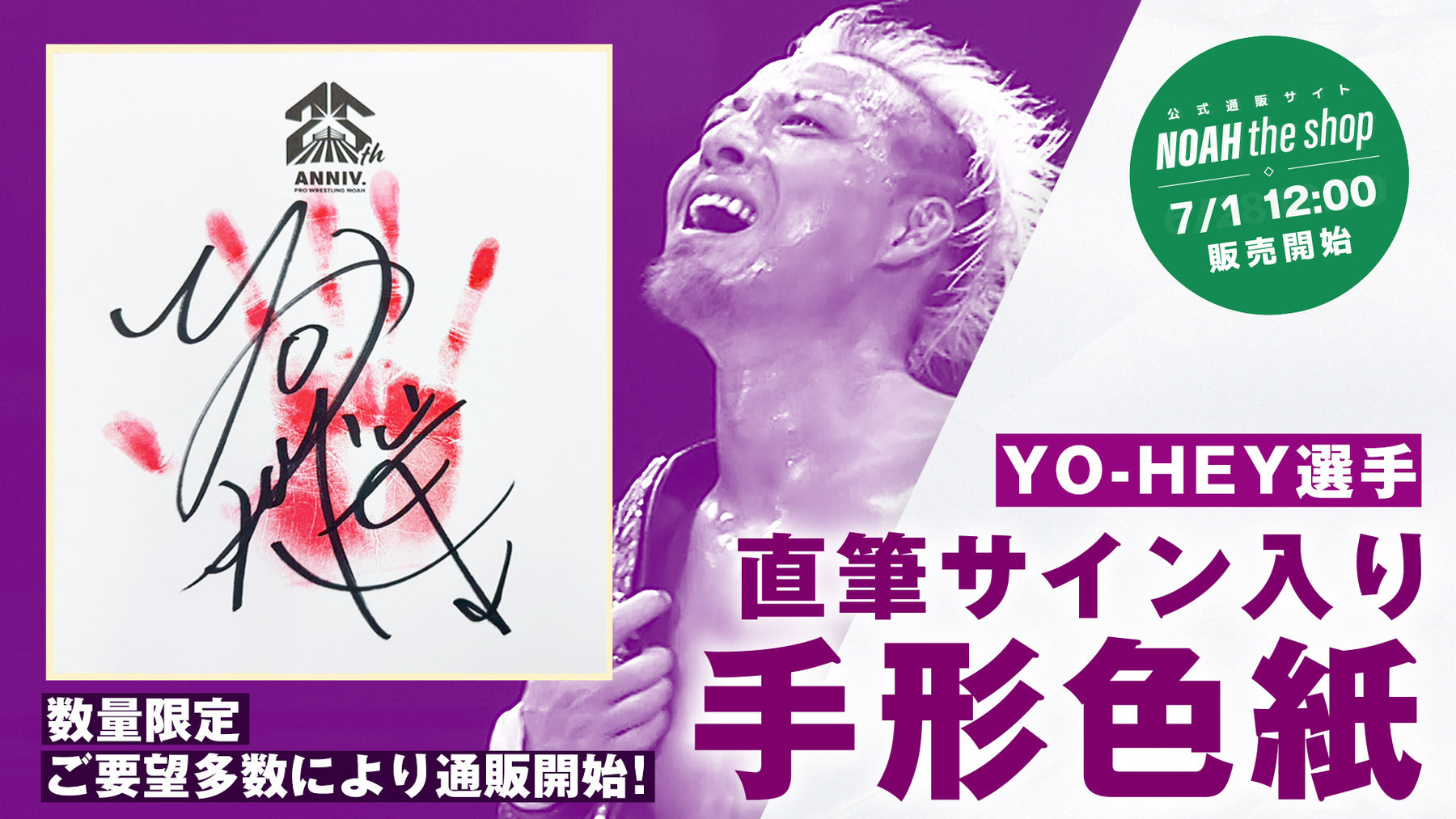 【数量限定】選手直筆サイン入り手形色紙