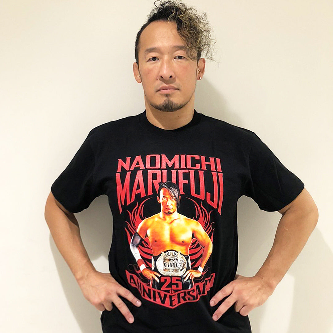 丸藤正道デビュー25周年記念GHC Tシャツ ※通販限定