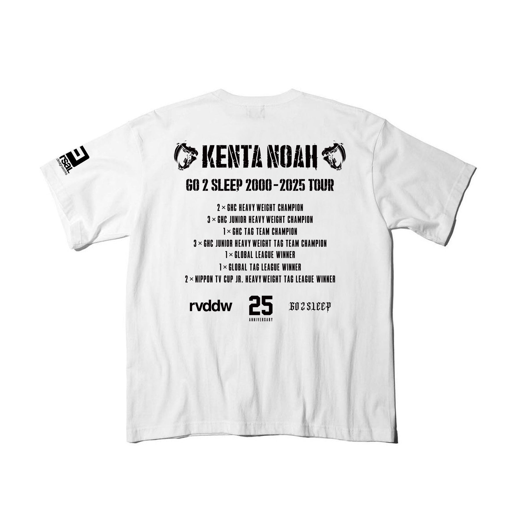 GO 2 SLEEP 2000-2025 TOUR TEE