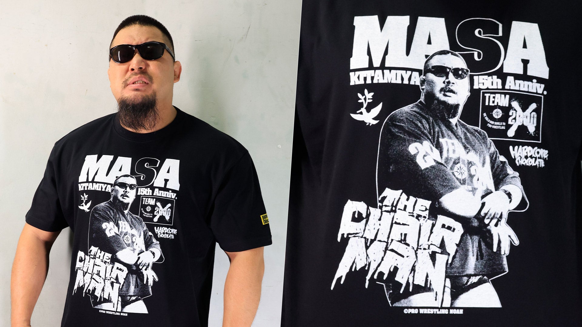 【10.18高岡】ハードコアチョコレート×マサ北宮！デビュー15周年を刻むメモリアルコラボTシャツが発売決定！