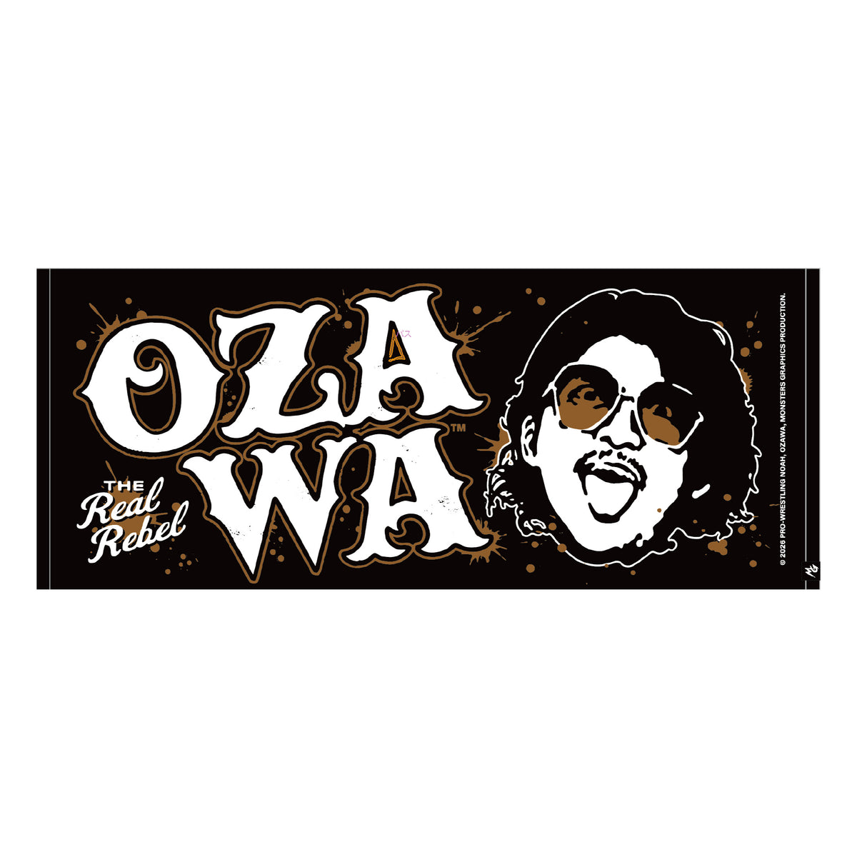 OZAWA逆心イラストフェイスタオル（MONSTERS GRAPHICS）