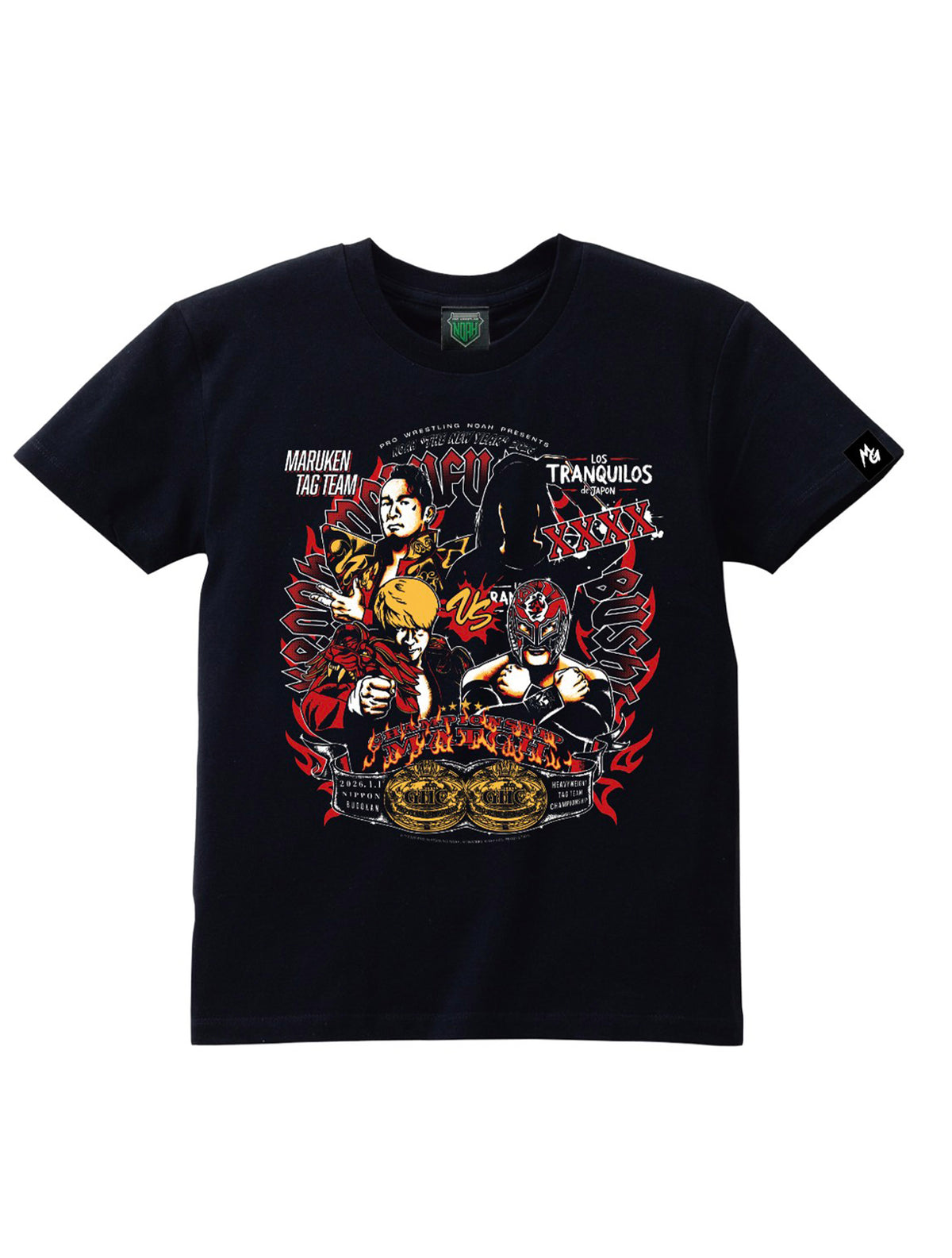 丸藤正道&拳王vsBUSHI＆XXXX ビジュアルTシャツ（MONSTERS GRAPHICS）