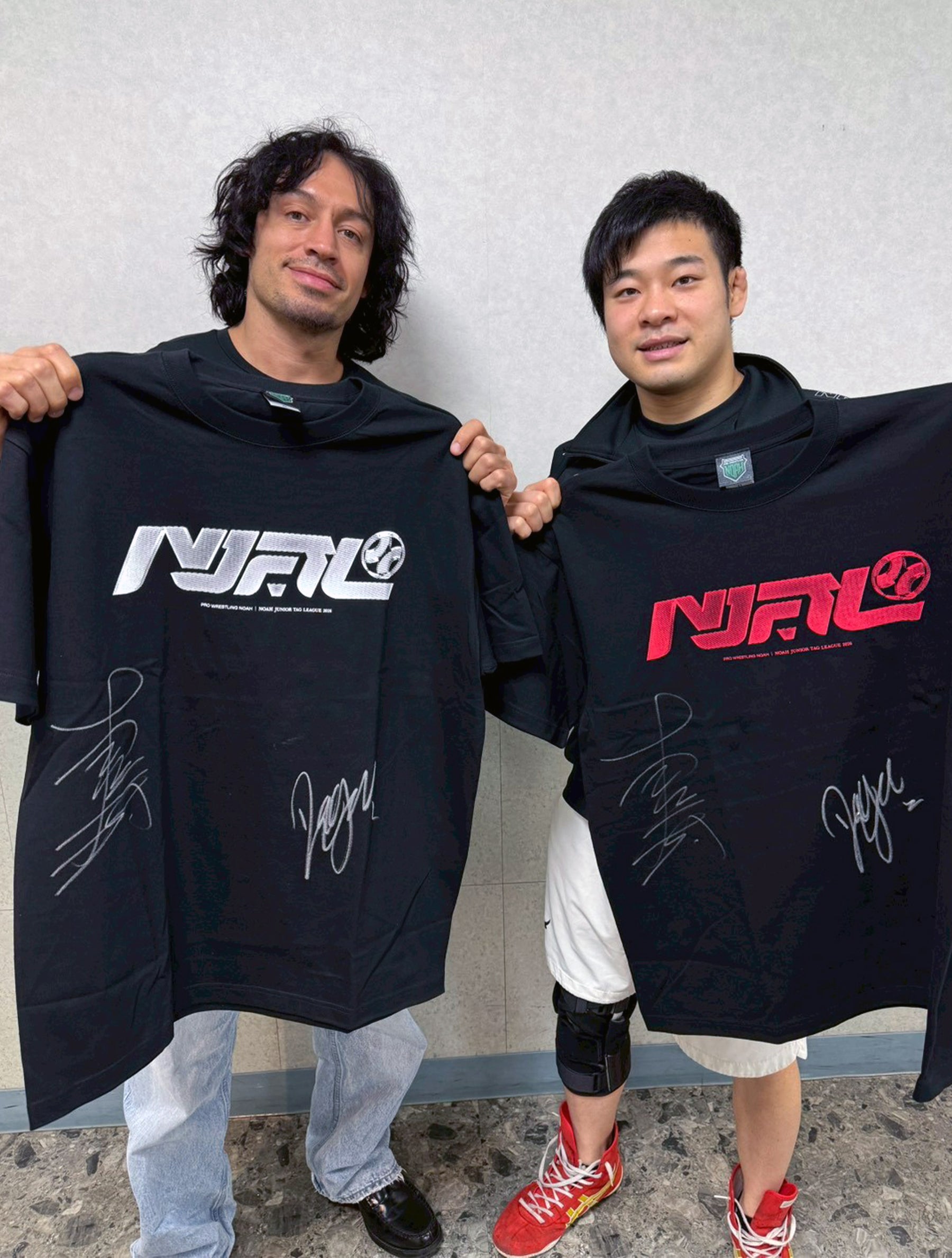 選手直筆サイン入り】NOAH Jr. TAG LEAGUE 2026 ツアーTシャツ