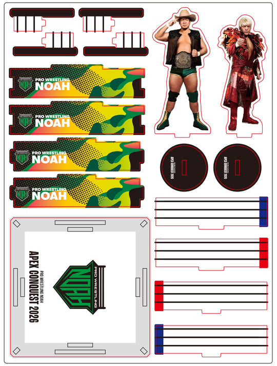 Yoshiki Inamura vs 拳王 GHCヘビー級選手権ジオラマアクリルスタンド 《2026.3.8 横浜武道館》