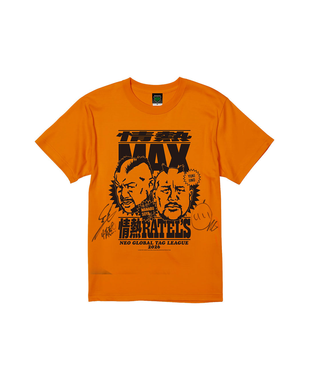 選手直筆サイン入り】TAG応援Tシャツ＜NEO GLOBAL TAG LEAGUE 2026＞