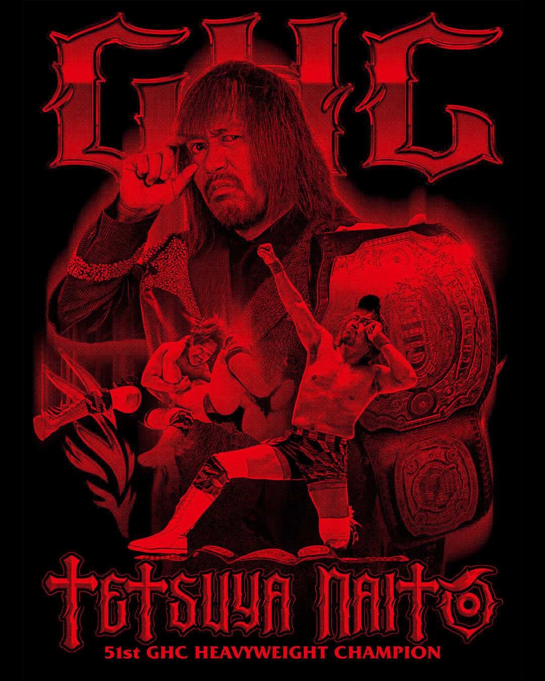 ③【10.25会場受け取り限定】内藤哲也『LOS TRANQUILOS de GHC』Tシャツ