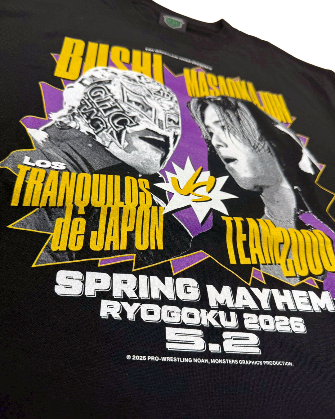 【5.2会場受け取り限定】BUSHI vs 政岡純ビジュアルTシャツ（MONSTERS GRAPHICS）