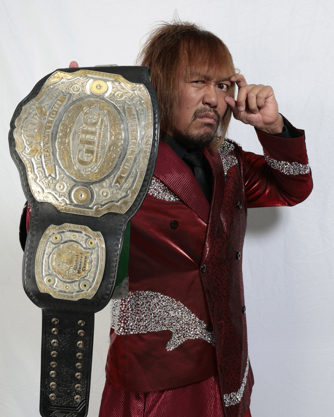 【直筆サイン入り】GHCヘビー級王座レプリカベルト（内藤哲也）