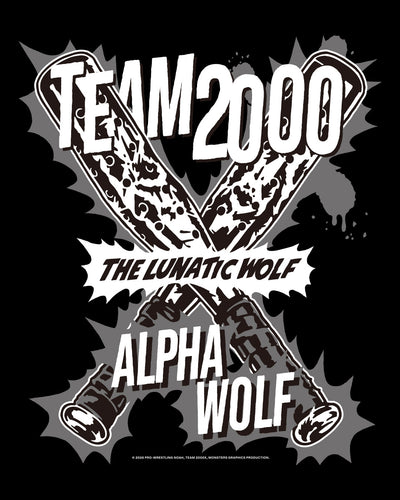 アルファ・ウルフ × ICONIC WEAPON Tシャツ（MONSTERS GRAPHICS）