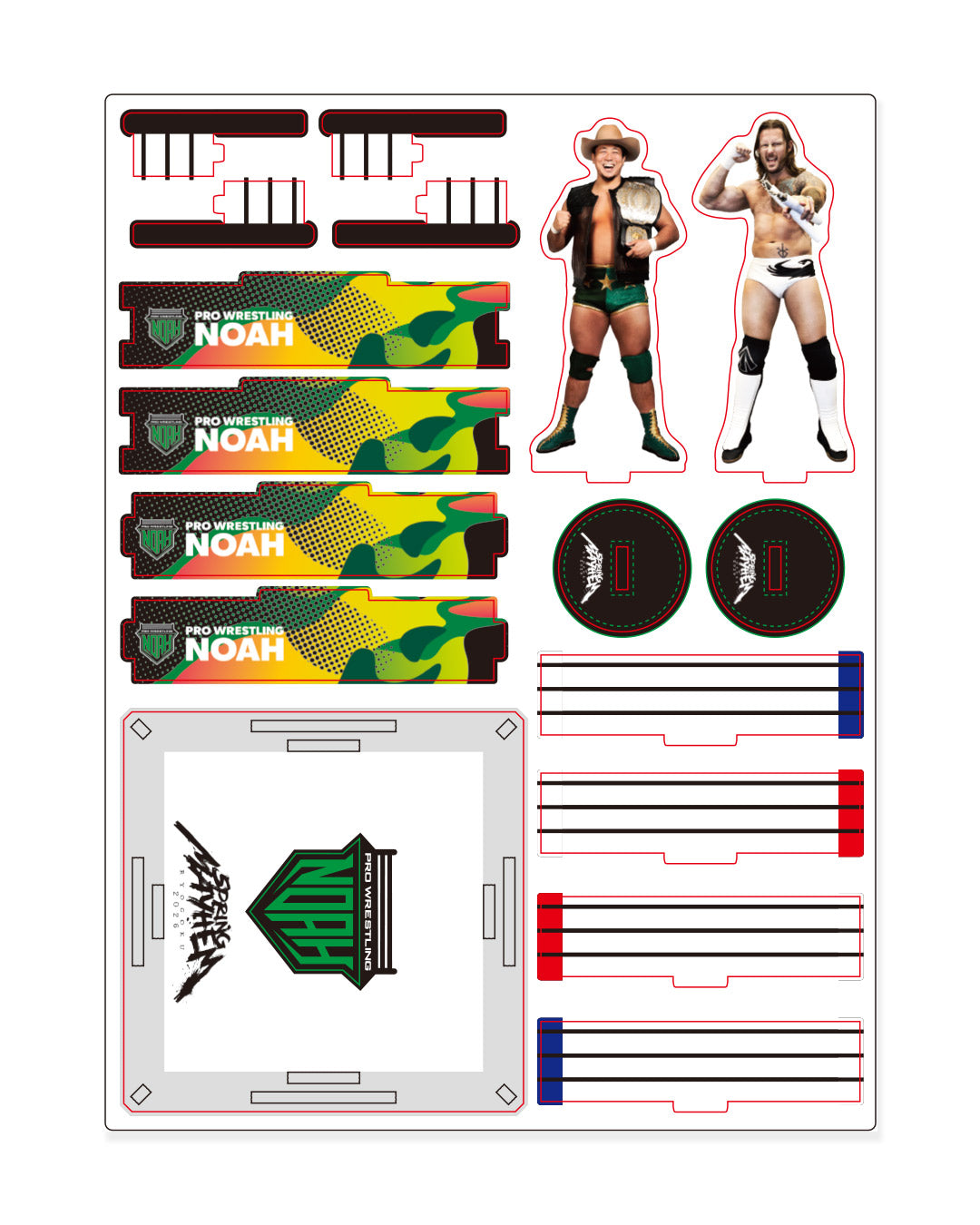 【5.2会場受け取り限定】Yoshiki Inamura vs シェイン・ヘイスト GHCヘビー級選手権ジオラマアクリルスタンド 《2026.5.2両国国技館》