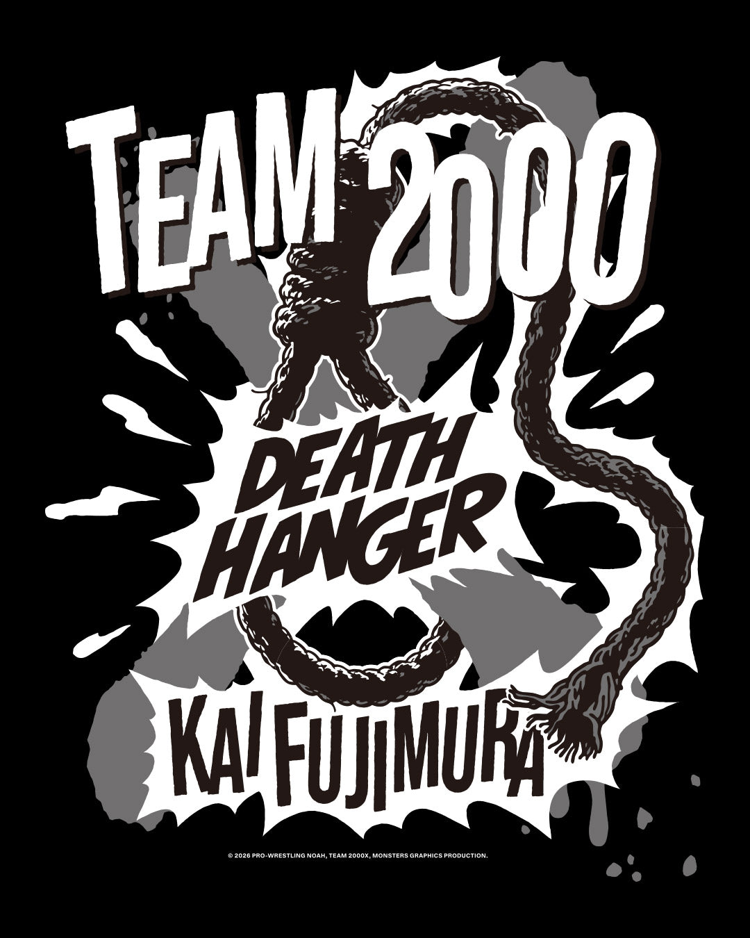 カイ・フジムラ × ICONIC WEAPON Tシャツ（MONSTERS GRAPHICS）