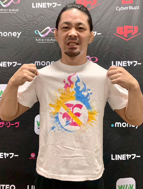 Eita「E」ペイントTシャツ (ホワイトver)
