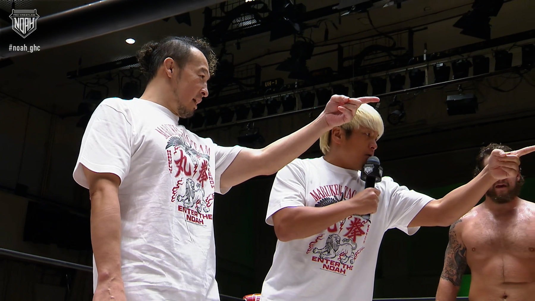 丸藤正道＆拳王『丸拳タッグ』 Tシャツ（MONSTERS GRAPHICS）