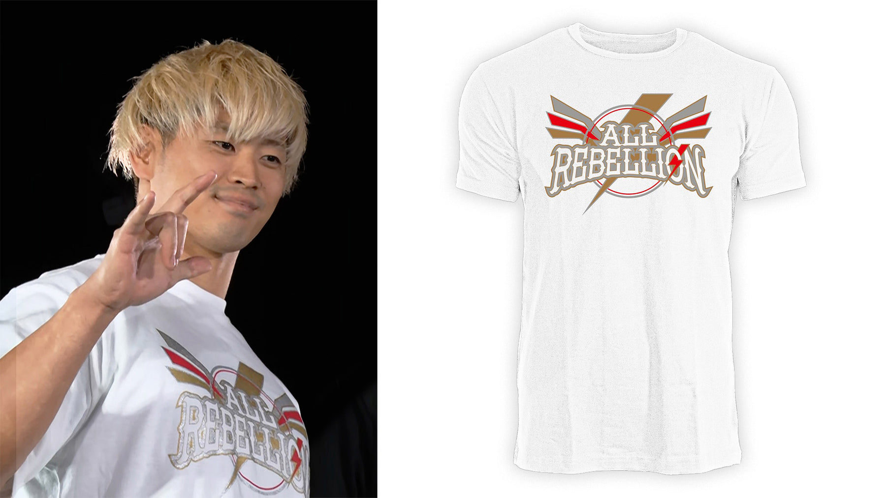 ALL REBELLION 『NEWロゴ』Tシャツ