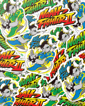 NOAH FIGHTER Ⅱ ステッカー（春麗/CHUN-LI）