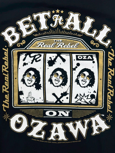OZAWAスロット『BET ALL』TシャツGOLD ver（MONSTERS GRAPHICS）