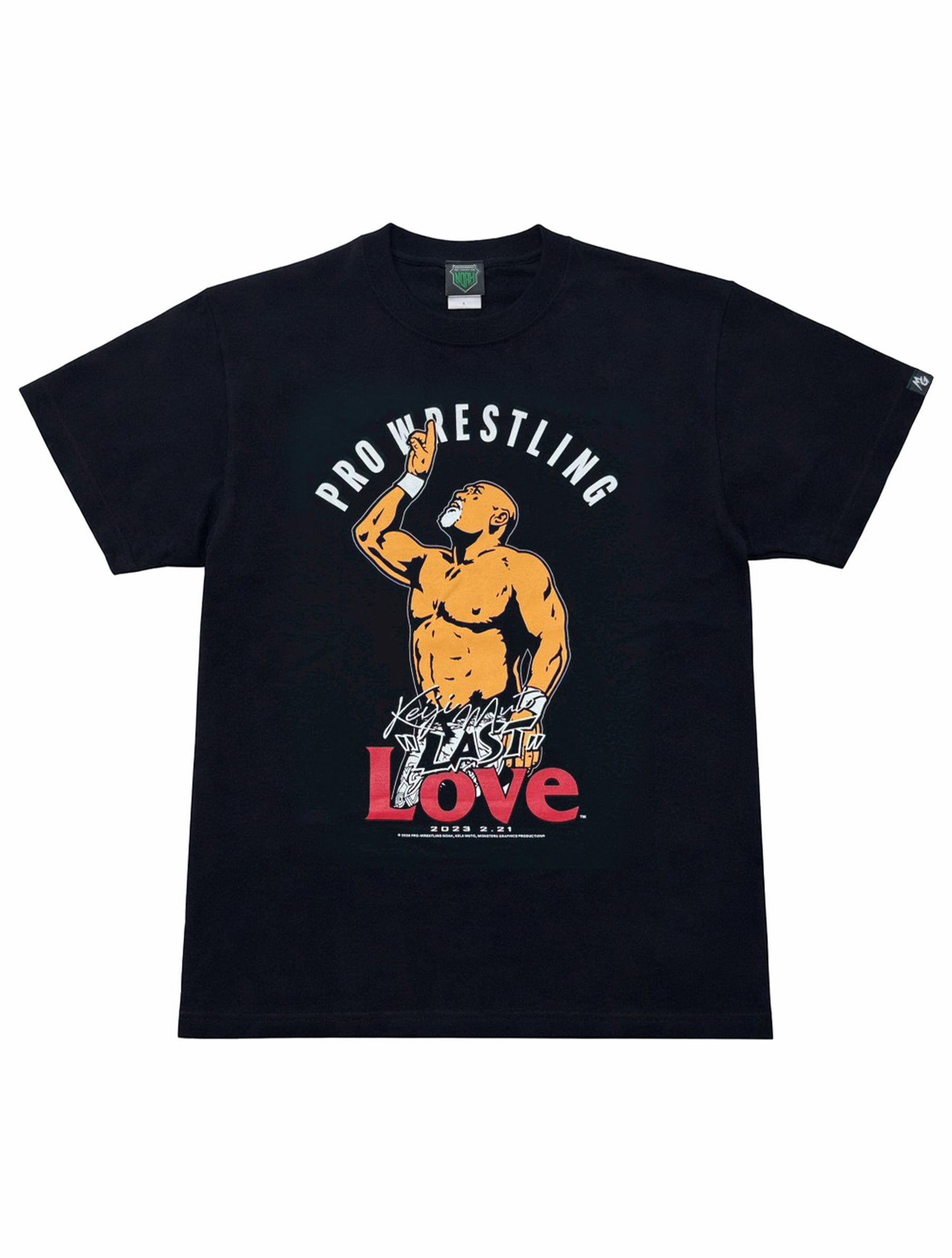 武藤敬司引退記念「LOVE」Tシャツ（MONSTERS GRAPHICS）
