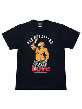 武藤敬司引退記念「LOVE」Tシャツ（MONSTERS GRAPHICS）