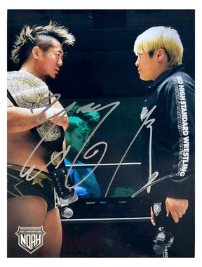 【選手直筆サイン入り】 GHCヘビー級選手権試合『Yoshiki Inamura vs 拳王』決定記念プレミアムポートレート（2.11後楽園ホール）