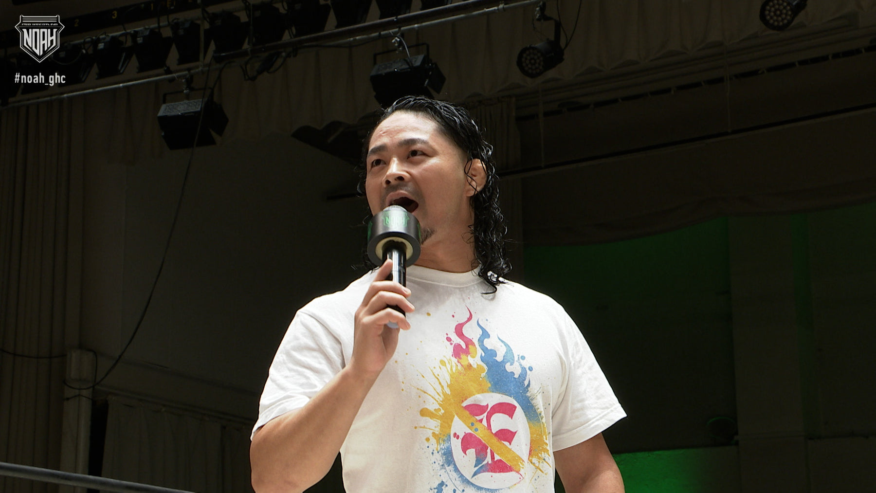 Eita「E」ペイントTシャツ (ホワイトver)