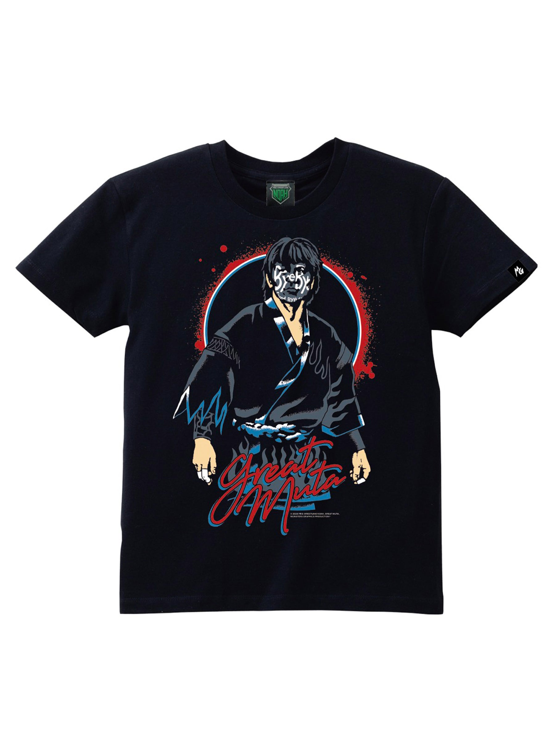 【新品】グレートムタグッズ グレート・ムタ「Bye-Bye MUTA」イラストTシャツ（MONSTERS GRAPHICS）