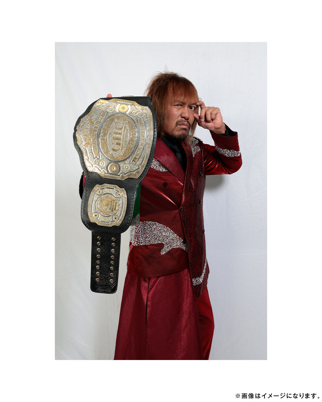 直筆サイン入り】GHCヘビー級王座レプリカベルト（内藤哲也）