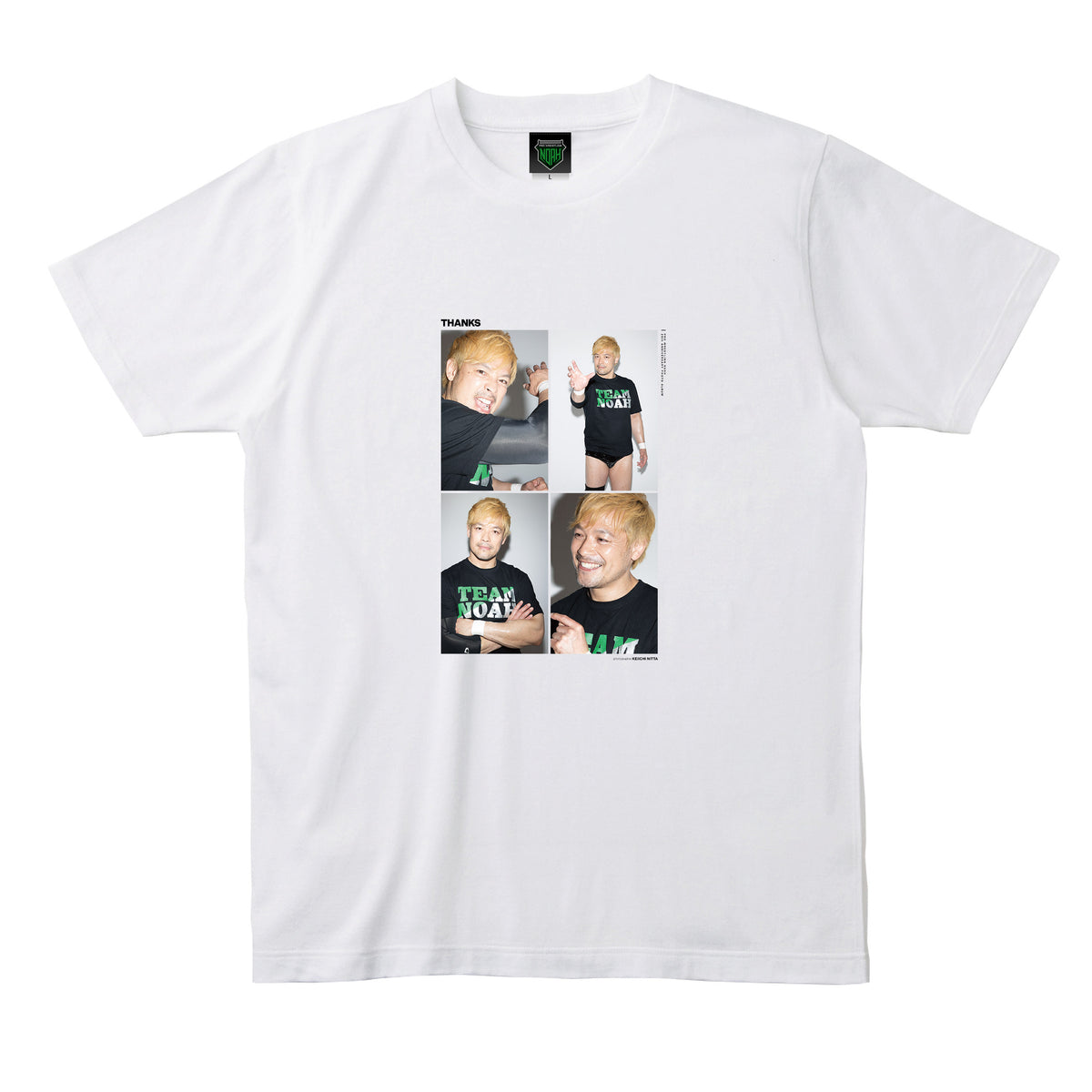 【受注商品】「THANKS」潮崎豪 フォトTシャツ