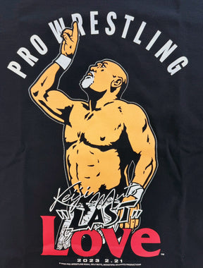 武藤敬司引退記念「LOVE」Tシャツ（MONSTERS GRAPHICS）