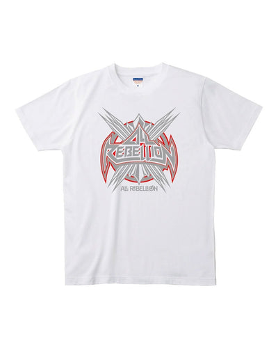 ALL REBELLIONエンブレムロゴ Tシャツ　ホワイトver.