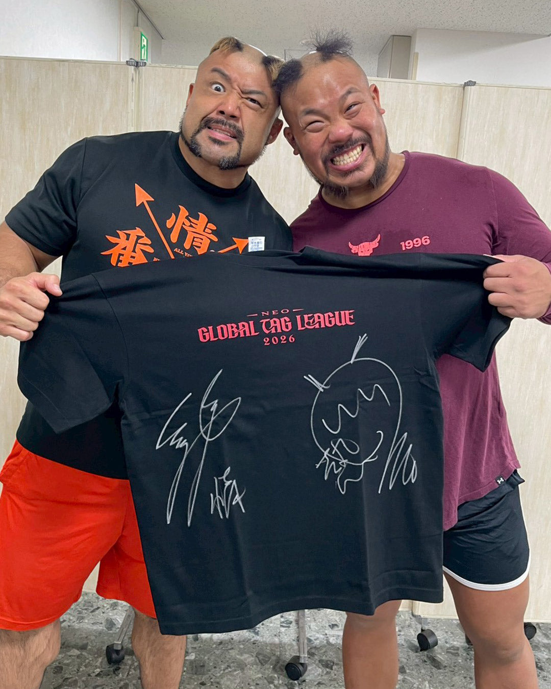 【選手直筆サイン入り】ロゴTシャツ＜NEO GLOBAL TAG LEAGUE 2026＞