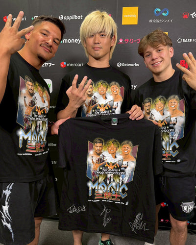 【選手直筆サイン入り】MAGIC三銃士ビジュアルTシャツ