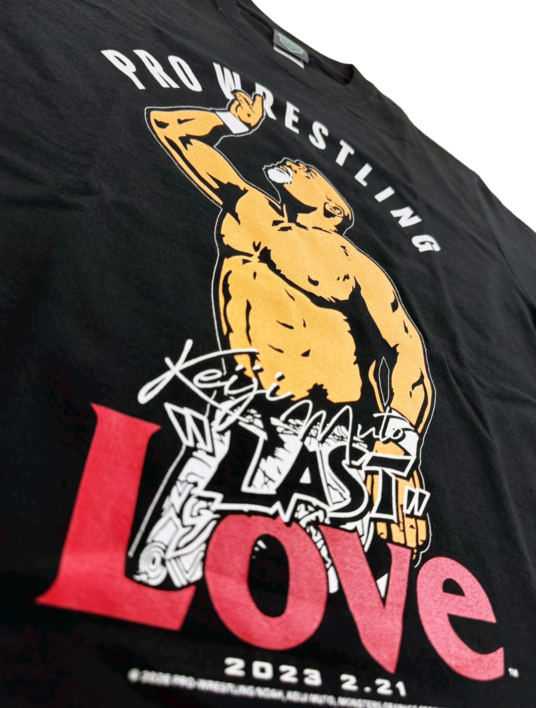 武藤敬司引退記念「LOVE」Tシャツ（MONSTERS GRAPHICS）