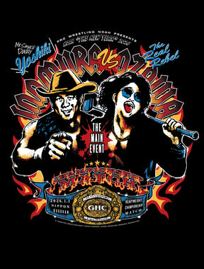 GHCヘビー級選手権 Yoshiki Inamura vs OZAWA ビジュアル Tシャツ（MONSTERS GRAPHICS）