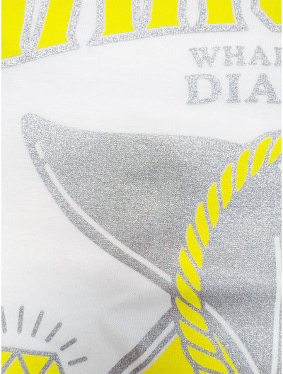 晴斗希「WHALE FORCE DIAMOND」Tシャツ