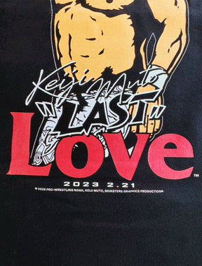 武藤敬司引退記念「LOVE」Tシャツ（MONSTERS GRAPHICS）