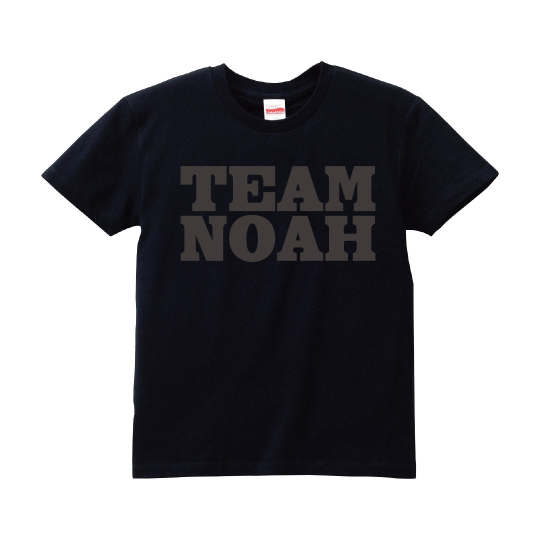 TEAM NOAHロゴTシャツ 潮崎豪光沢ブラックプリントver.