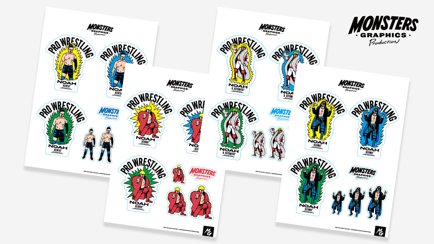 【10.11会場受け取り限定】MONSTERS GRAPHICS ポップイラストステッカー