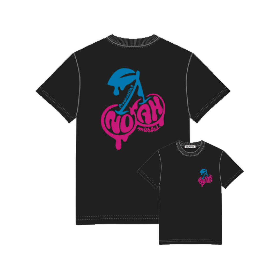NOAH×MILKFED.コラボ2024チェリーロゴTシャツ