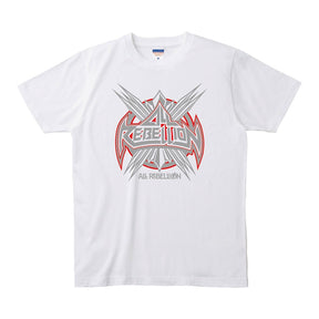 ALL REBELLIONエンブレムロゴ Tシャツ　ホワイトver.